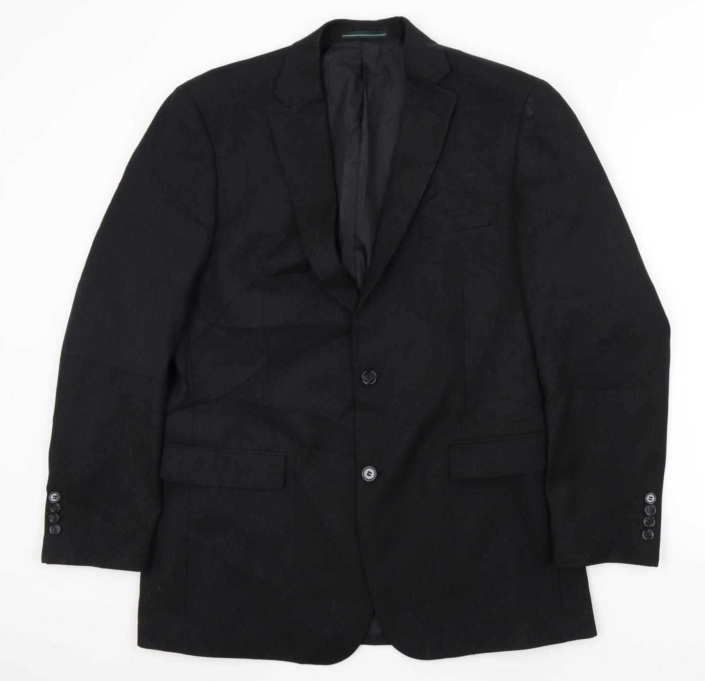 Mens UK Size L greenwood Regular Black Suit Jacket