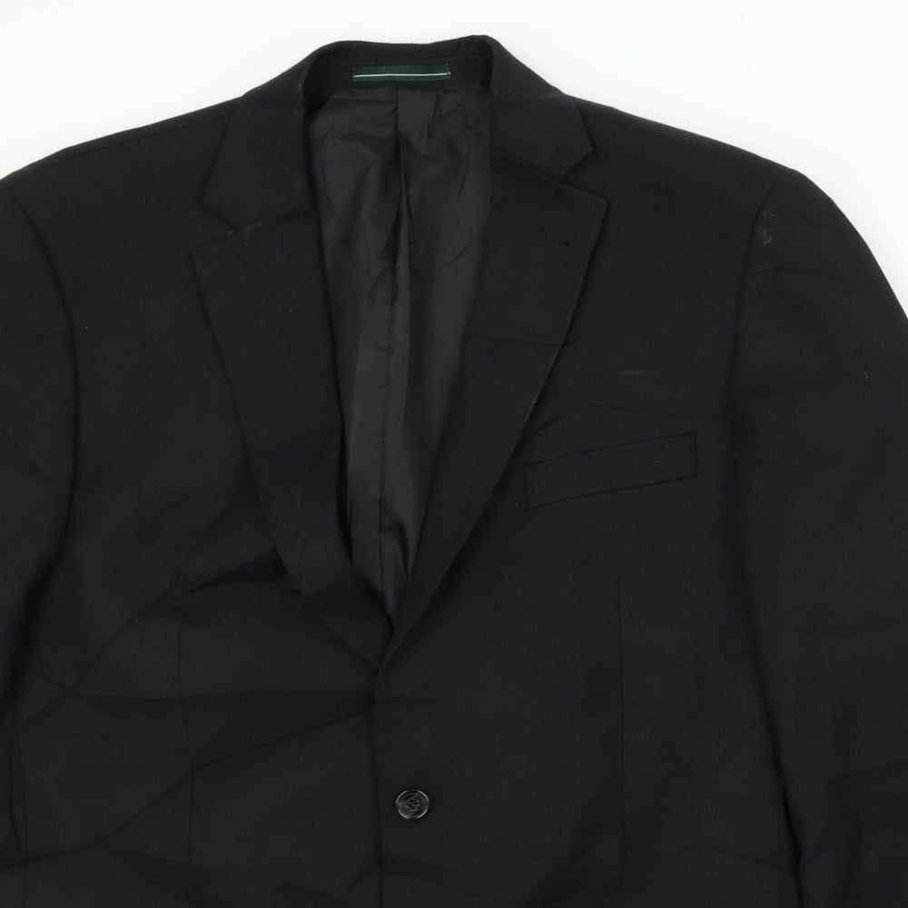 Mens UK Size L greenwood Regular Black Suit Jacket