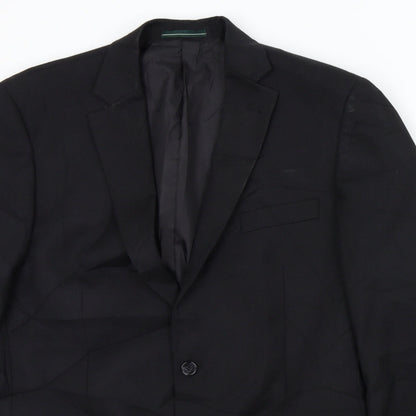 Mens UK Size L greenwood Regular Black Suit Jacket