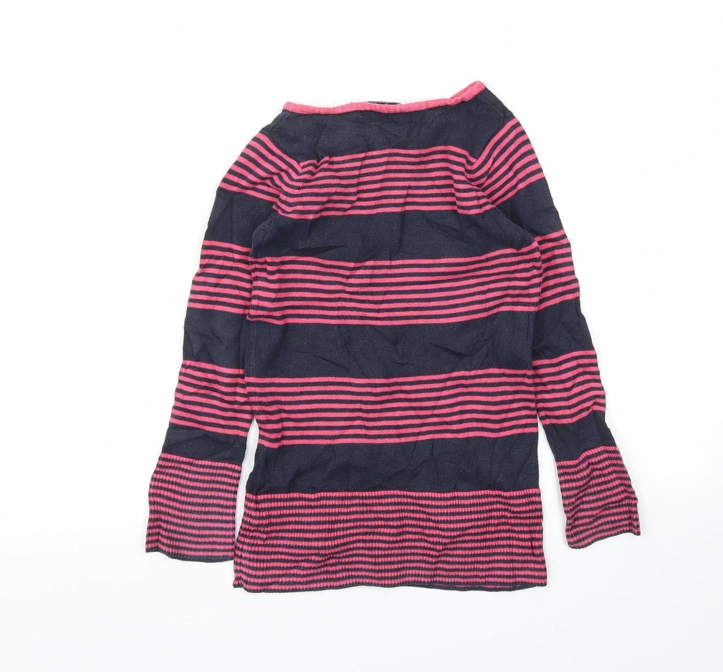 Indigo Girls Pink Striped  Jumper Dress  Size 5-6 Years