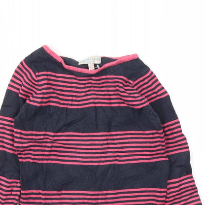 Indigo Girls Pink Striped  Jumper Dress  Size 5-6 Years