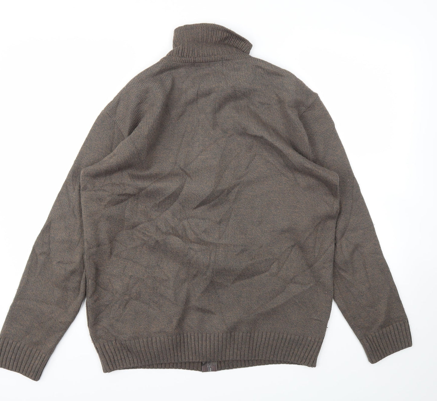 Green Woods  Mens Brown   Full Zip Hoodie Size S