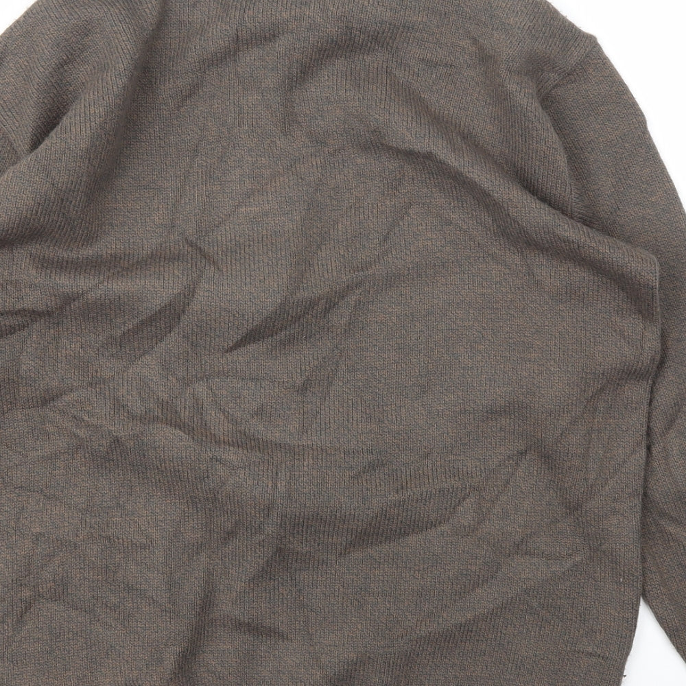 Green Woods  Mens Brown   Full Zip Hoodie Size S