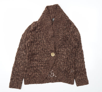 CASAMIA Womens Brown   Cardigan Jumper Size M