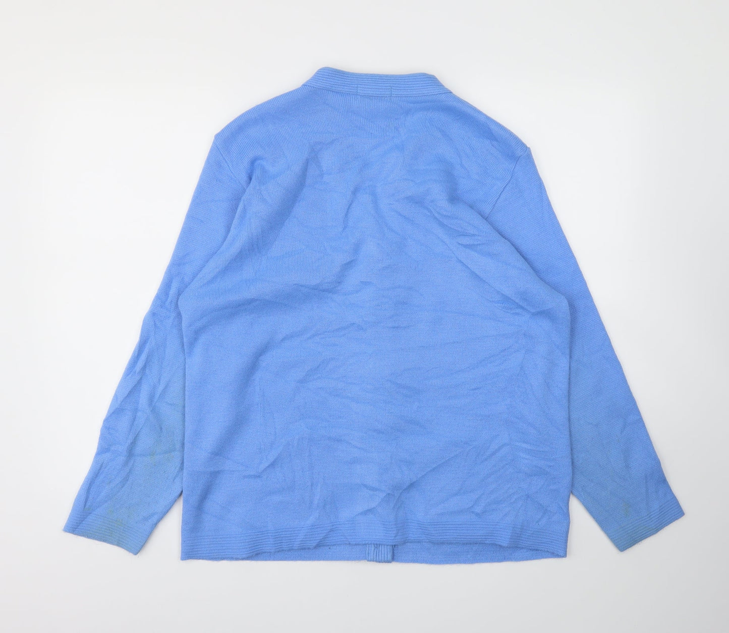 CARE Womens Blue   Cardigan Jumper Size XL