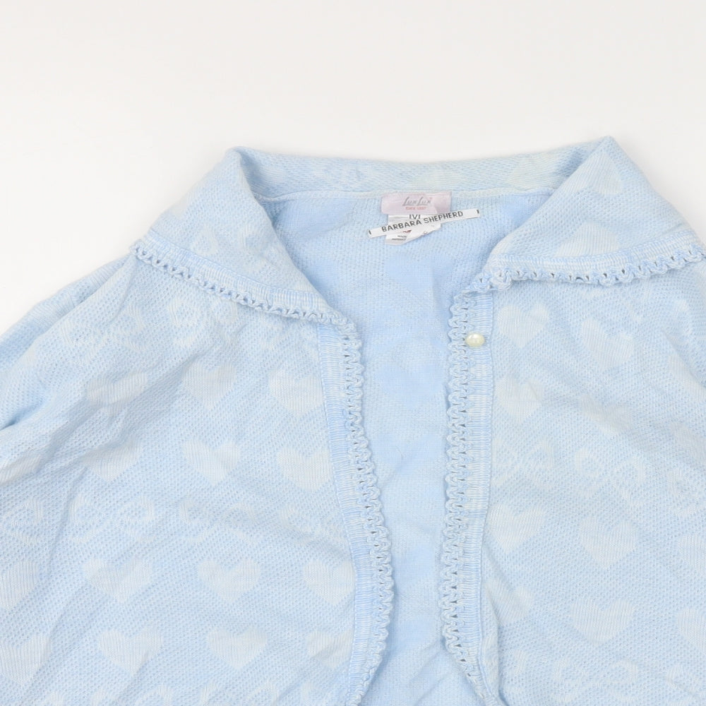 LUX LUX Womens Blue   Cardigan Jumper Size M