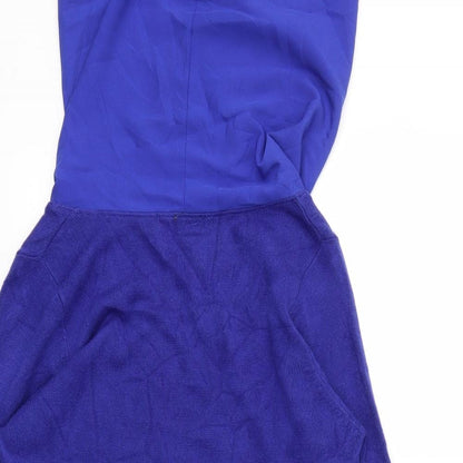Womens UK Size 12 PREWORN Blue Basic T-Shirt