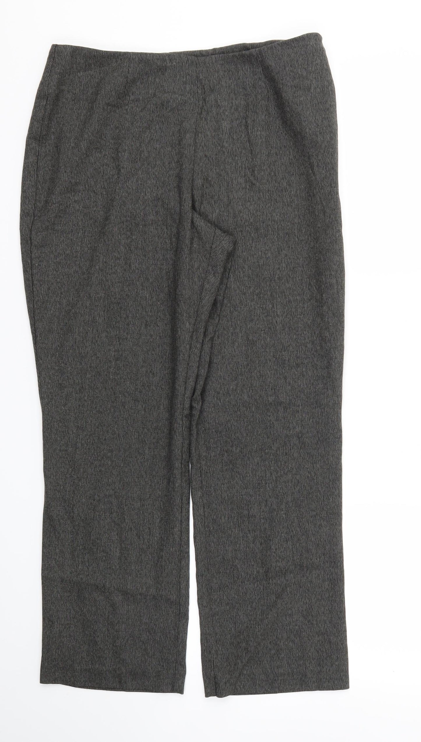 M&S Womens Grey   Trousers  Size 12 L26 in