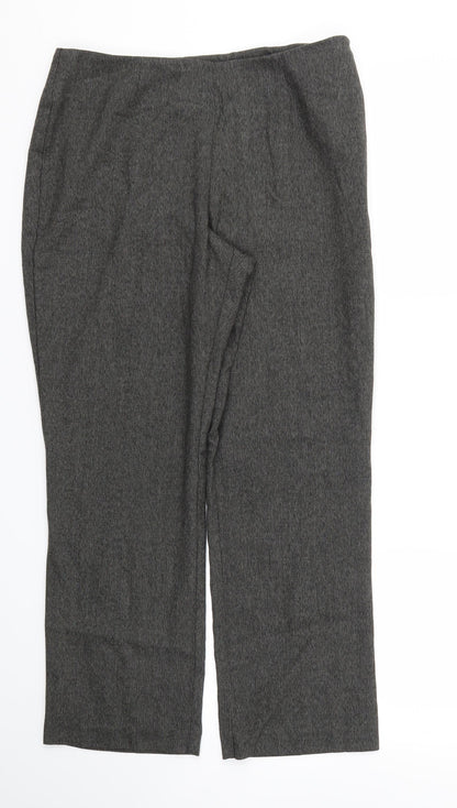 M&S Womens Grey   Trousers  Size 12 L26 in