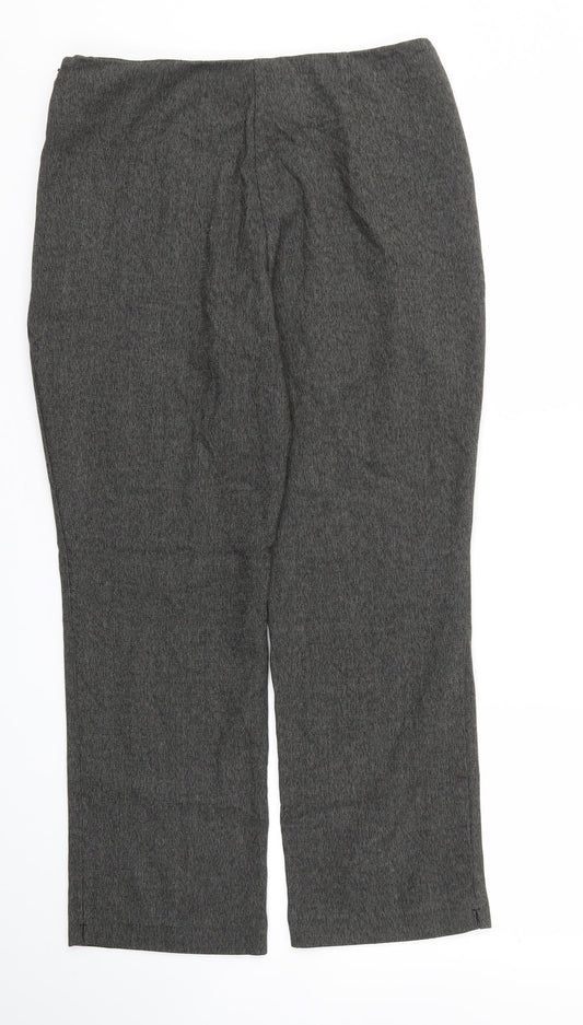 M&S Womens Grey   Trousers  Size 12 L26 in