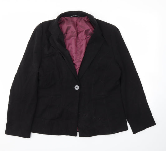 BHS Womens Black   Jacket Blazer Size 14