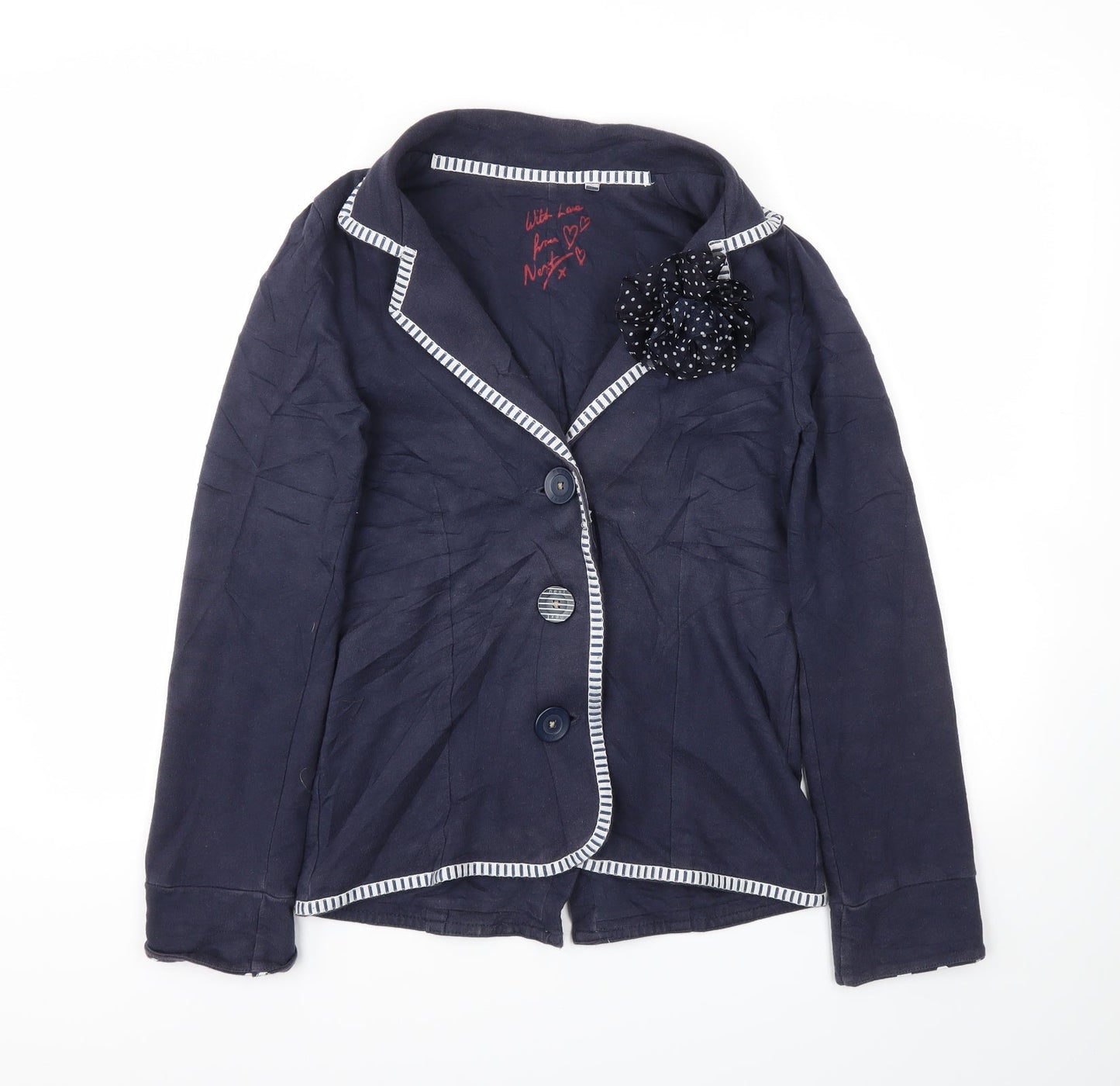 NEXT Girls Blue   Cardigan Jumper Size 12 Years