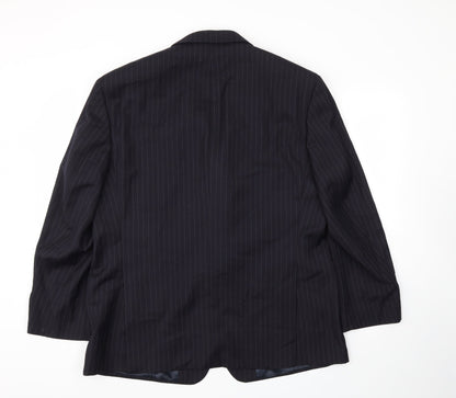 Mens UK Size 44 VARTEKS Regular Blue Suit Jacket