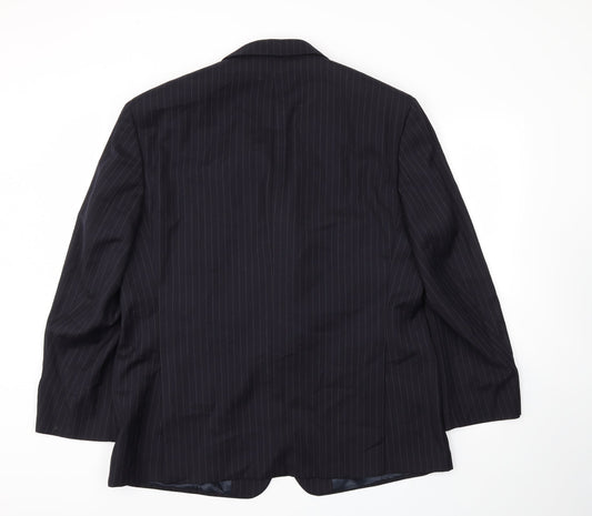Mens UK Size 44 VARTEKS Regular Blue Suit Jacket