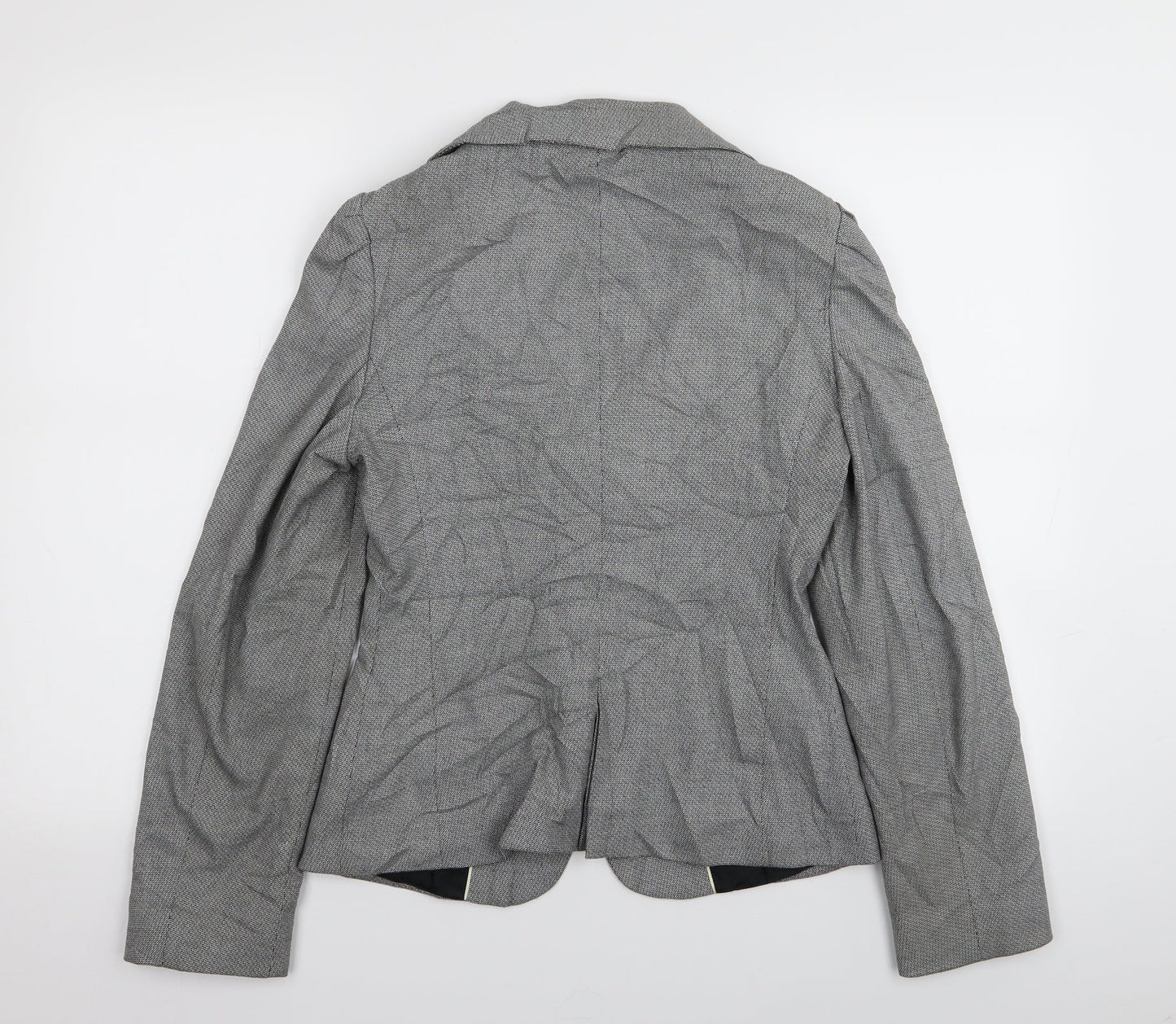 NEXT Womens Grey Houndstooth  Jacket Blazer Size 8