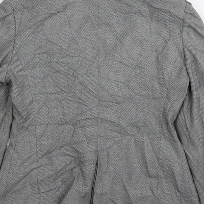 NEXT Womens Grey Houndstooth  Jacket Blazer Size 8