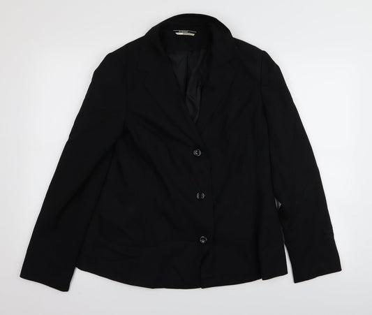 Asda George Womens Black   Jacket Blazer Size 12