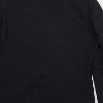 macson Mens Black Striped  Jacket Blazer Size 36