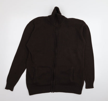 Preworn Mens Brown   Full Zip Jumper Size XL