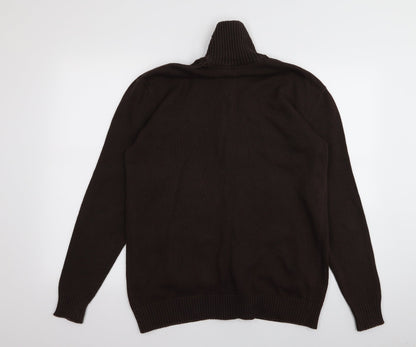 Preworn Mens Brown   Full Zip Jumper Size XL