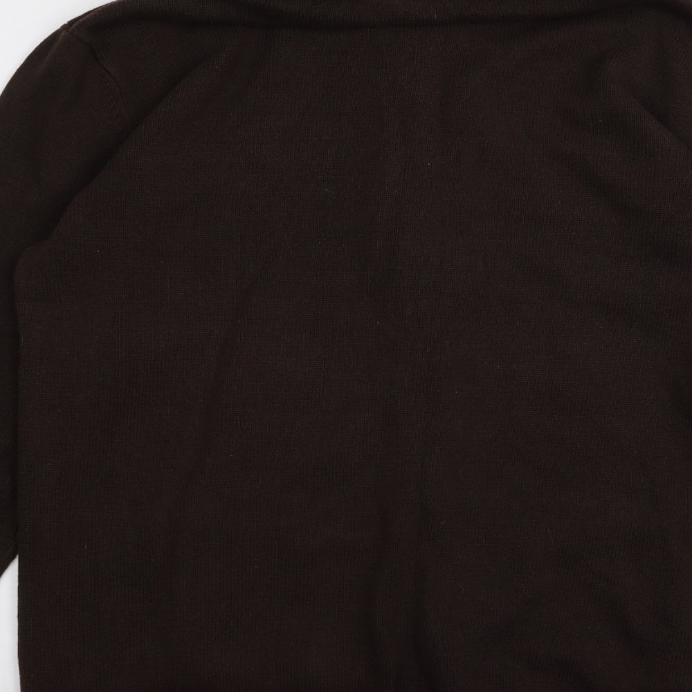 Preworn Mens Brown   Full Zip Jumper Size XL