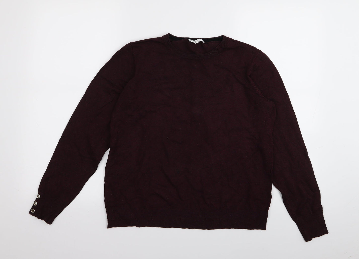 Warehouse Womens Purple   Pullover Jumper Size 14