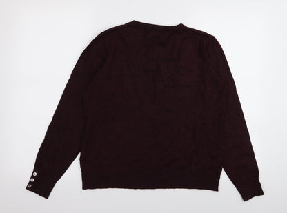 Warehouse Womens Purple   Pullover Jumper Size 14