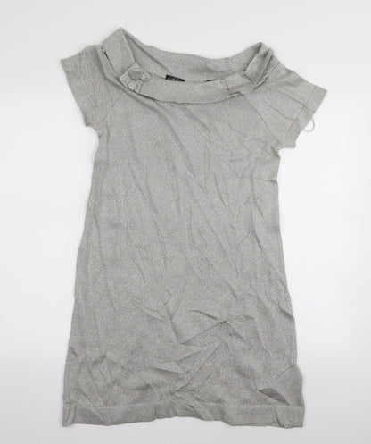 River Island Womens Silver   A-Line  Size 12