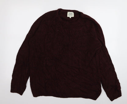 Easy Mens Red   Pullover Jumper Size L