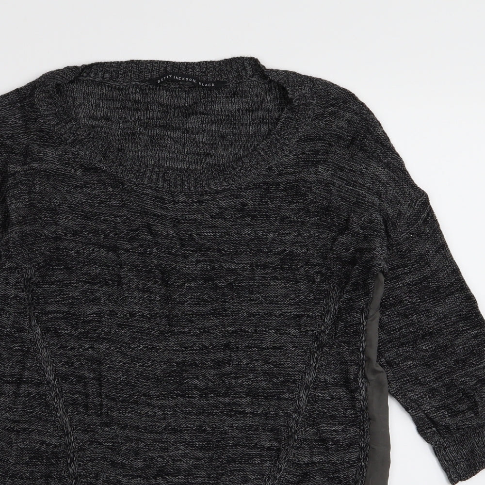 Betty Jackson Black Womens Black   Pullover Jumper Size 8