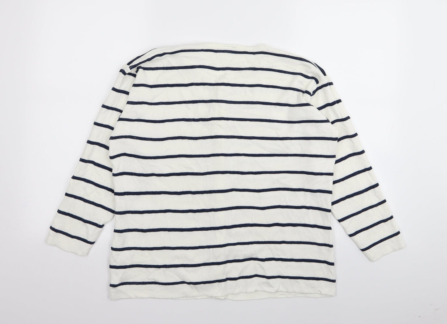 C&A Womens Multicoloured Striped  Cardigan Jumper Size L