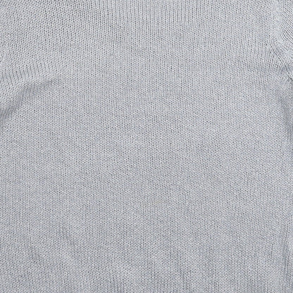 BHS Womens Silver  Knit Pullover Jumper Size 16