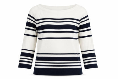 BHS Womens Multicoloured Striped Knit Pullover Jumper Size 8
