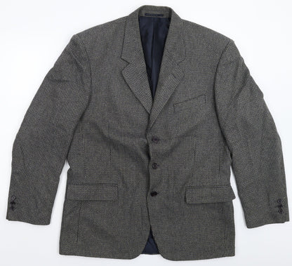 Mens UK Size 42 Greenwoods Regular Grey Suit Jacket