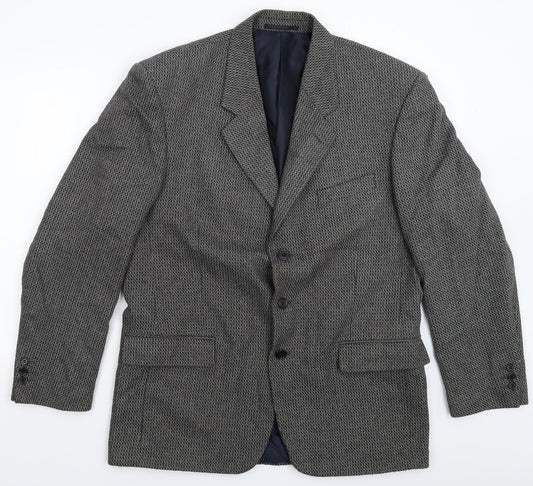 Mens UK Size 42 Greenwoods Regular Grey Suit Jacket