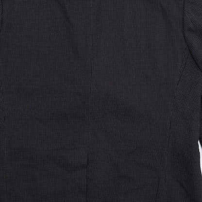Rene Lezard Mens Black Striped  Jacket Suit Jacket Size 44