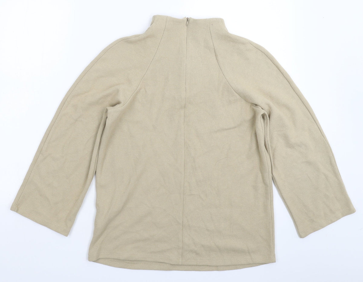 Marks & Spencer Womens Beige   Pullover Jumper Size 12
