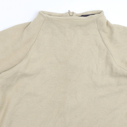 Marks & Spencer Womens Beige   Pullover Jumper Size 12