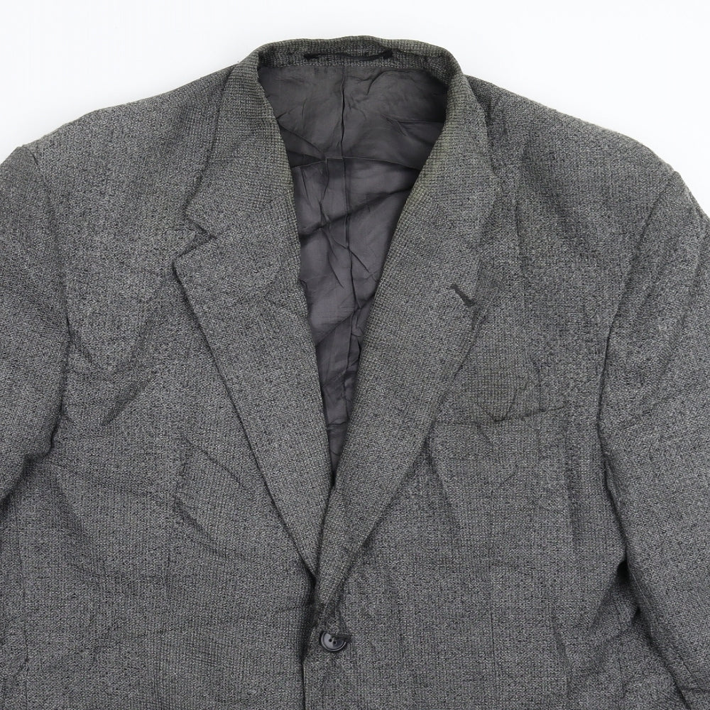 Mens UK Size 44 Preworn Regular Grey Suit Jacket