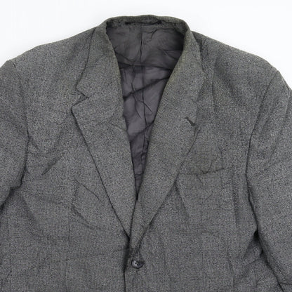 Mens UK Size 44 Preworn Regular Grey Suit Jacket