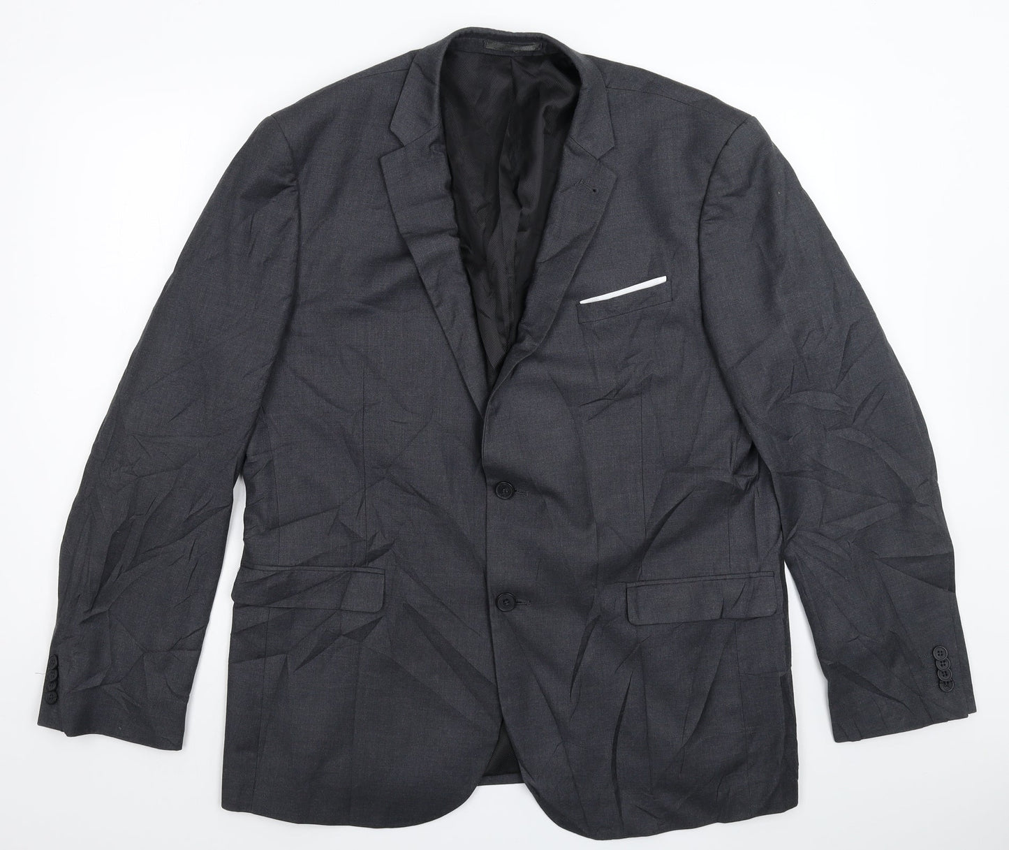 Mens UK Size 46 Cedar Wood State Regular Grey Suit Jacket