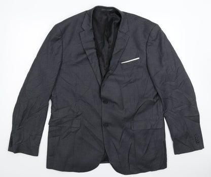 Mens UK Size 46 Cedar Wood State Regular Grey Suit Jacket
