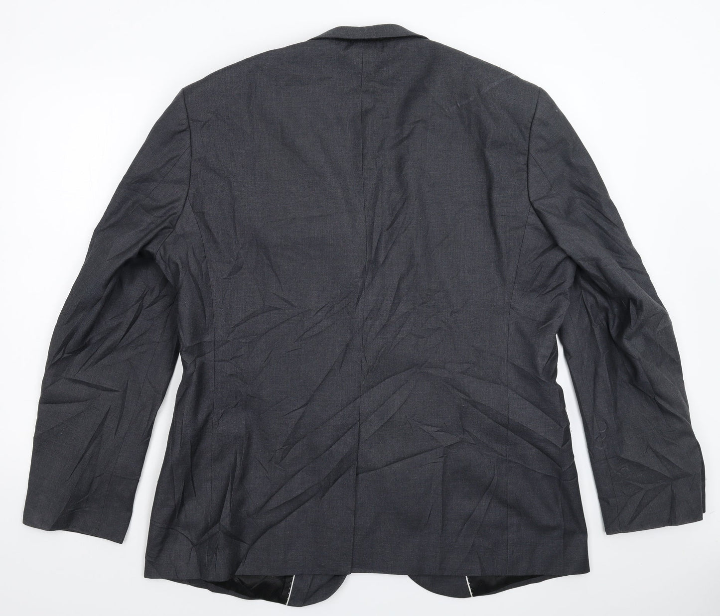 Mens UK Size 46 Cedar Wood State Regular Grey Suit Jacket