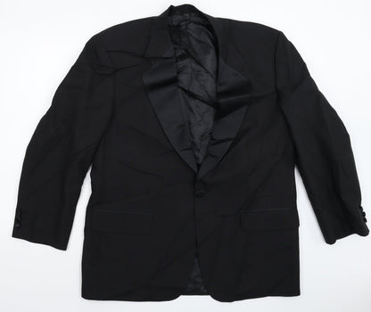HR Mens Black   Jacket Suit Jacket Size 42