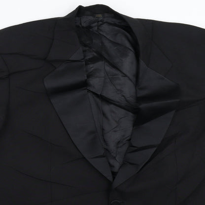 HR Mens Black   Jacket Suit Jacket Size 42