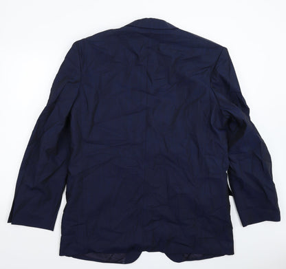 Bruno Kirches Mens Blue   Jacket Suit Jacket Size 44