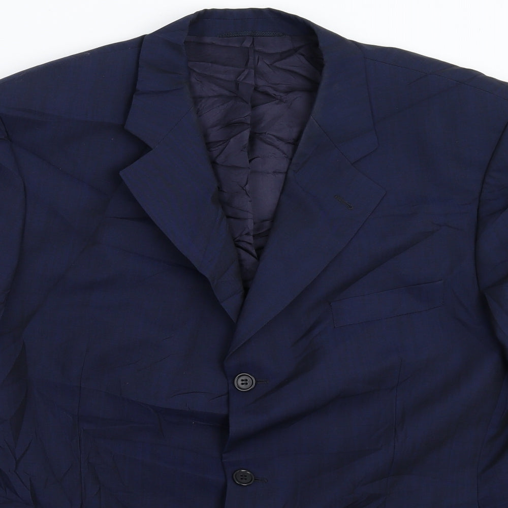 Bruno Kirches Mens Blue   Jacket Suit Jacket Size 44