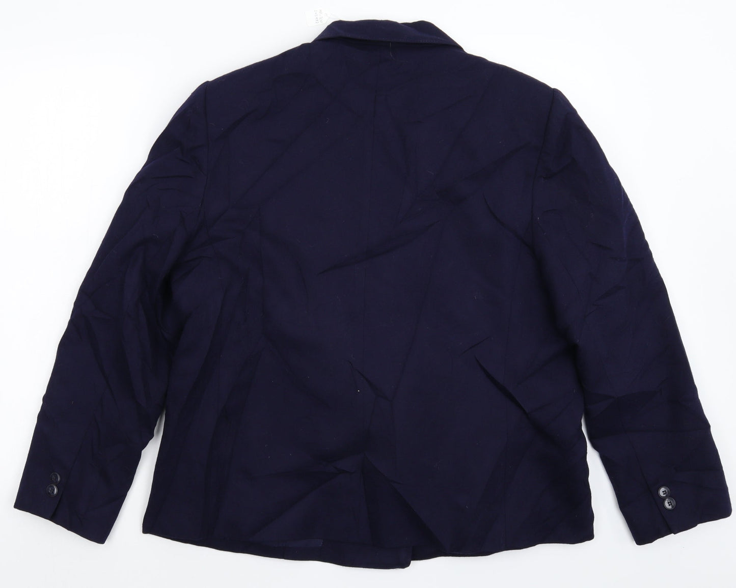 Womens UK Size 16 Preworn Regular Blue Suit Jacket