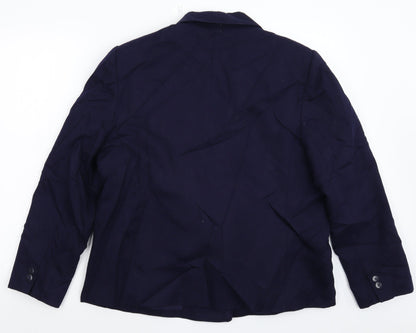 Womens UK Size 16 Preworn Regular Blue Suit Jacket