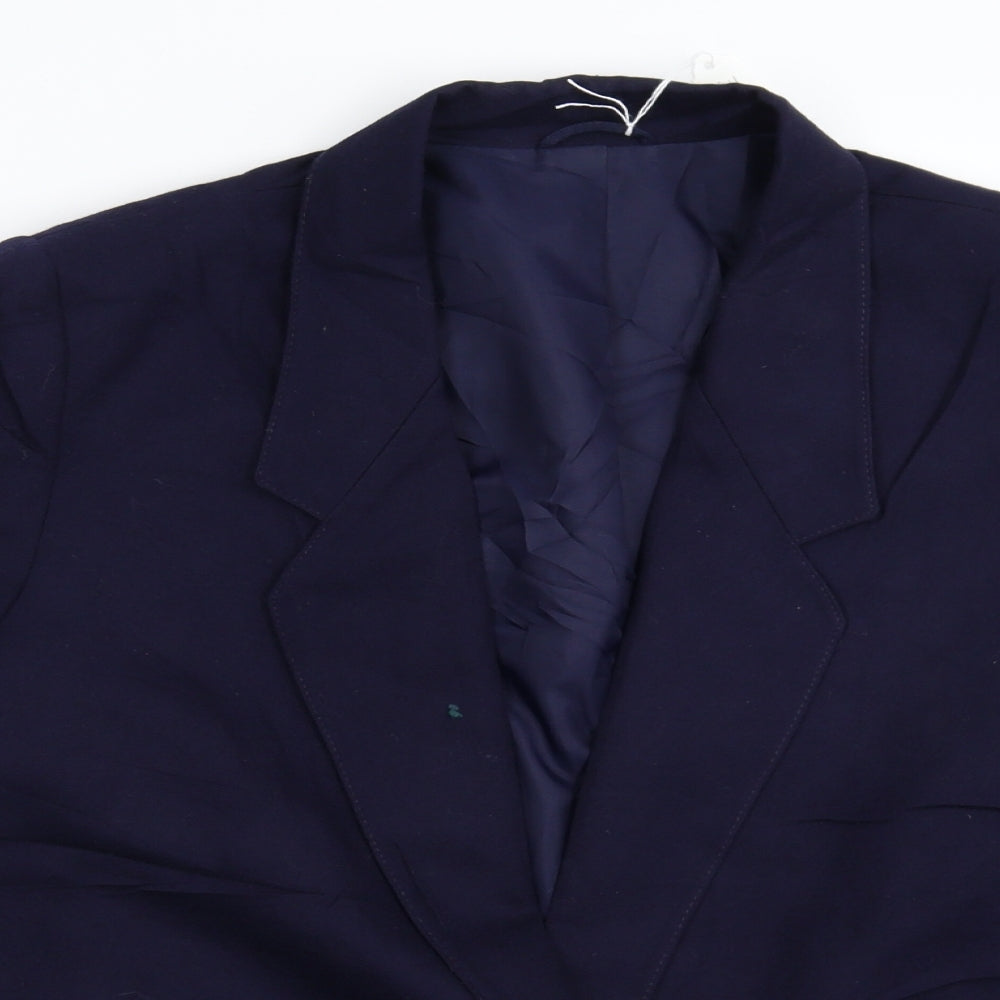 Womens UK Size 16 Preworn Regular Blue Suit Jacket